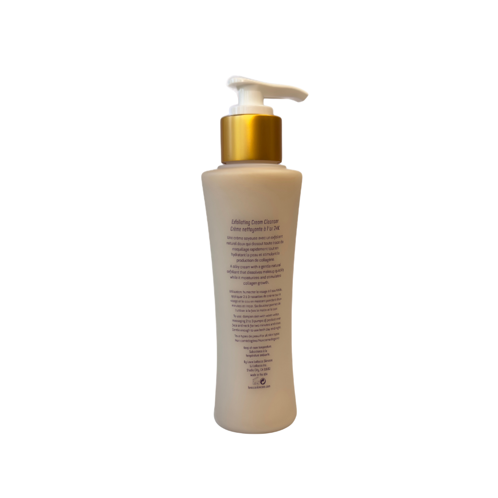 Exfoliating Cream Cleanser with 24K Gold
